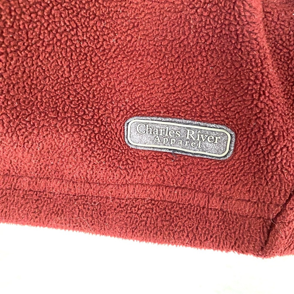 Charles River Harvard University Logo Fleece Academia Zip Up Men’s Jacket Large - Picture 5 of 11